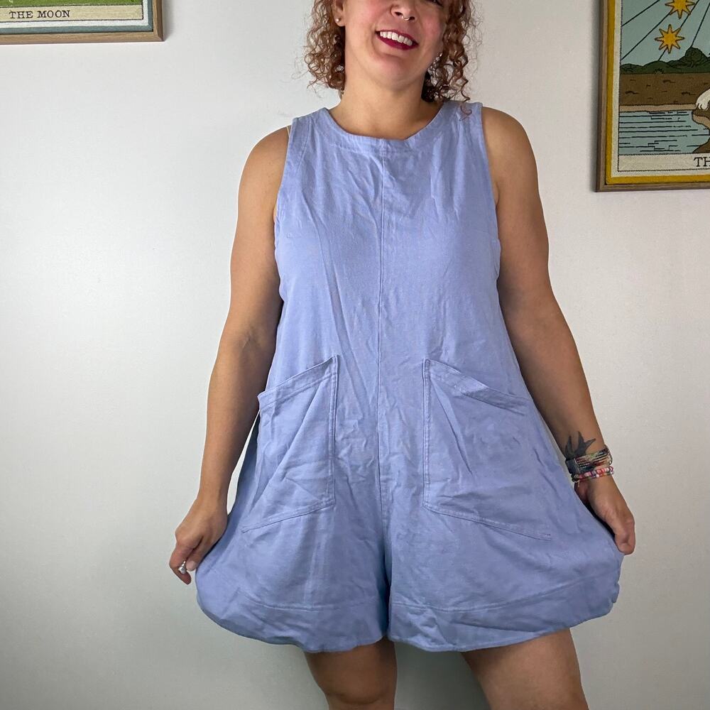 Free People Beach Elliot Romper lavender frost romper size XL